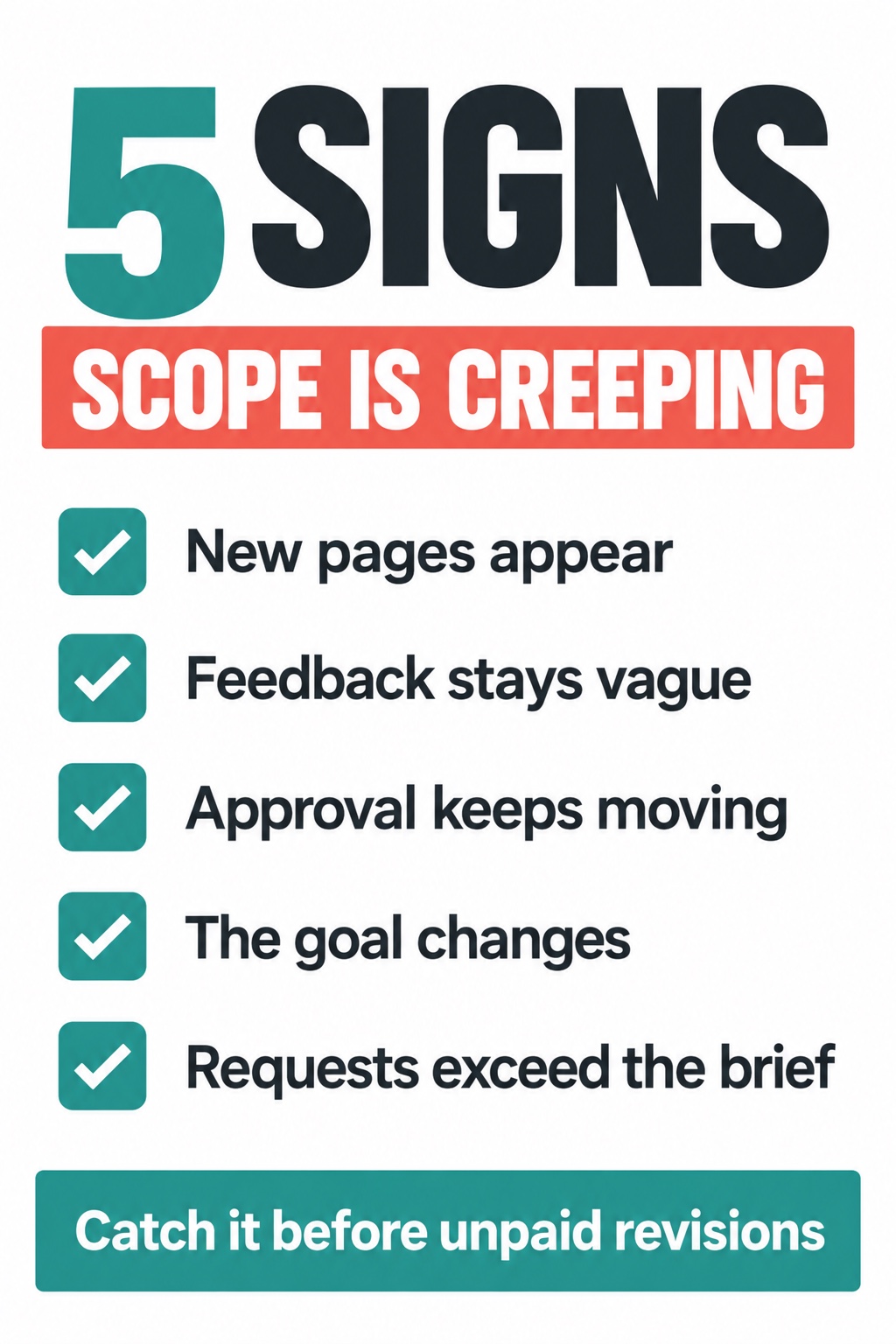 Five early signs that a freelance web project is drifting out of scope